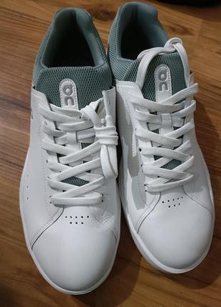 Кроссовки стильные кожаные оригинальные дыша qc on the roger advantage white/eucalyptus men's tennis shoes - 2021 new arrival