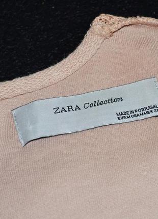 Футболка, кофта zara с розами цветами нашивка размер s – l блуза7 фото