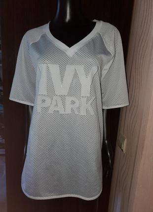 Крута футболка сітка спорт шик від співачки бейонсе ivy park1 фото