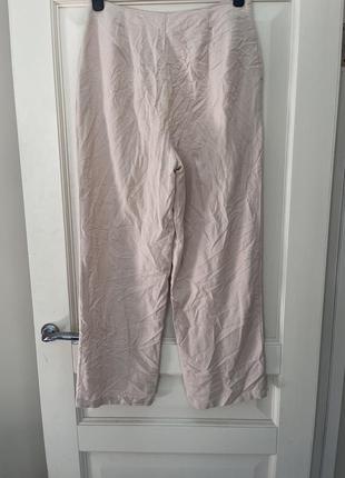 Легкие брюки с карманами лен вискоза4 фото