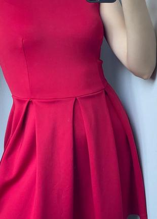 Коротка червона сукня міні baby doll в ідеальному стані4 фото