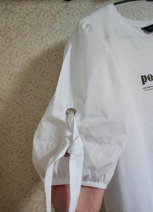 Стильная блузка блузка футболка белая распродаж sale бренд f&amp;f, р.143 фото