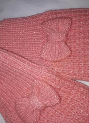 Теплі рукавички нм з глітерною ниткою та підкладкою3 фото