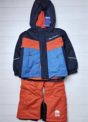 Lupilu зимовий мембранний комплект куртка зимовий напівкомбінезон хлопчику 86-92 см