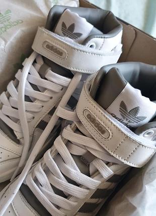 Adidas forum high  •white grey•2 фото