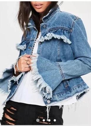 Джинсовая курточка крутая стильная джинсовка стиль zara