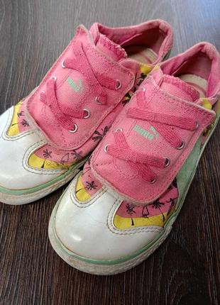 Кеды на липучках puma 26 размер 16 см стелька.