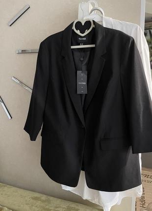 Фирменный пиджак жакет черного цвета батал2 фото