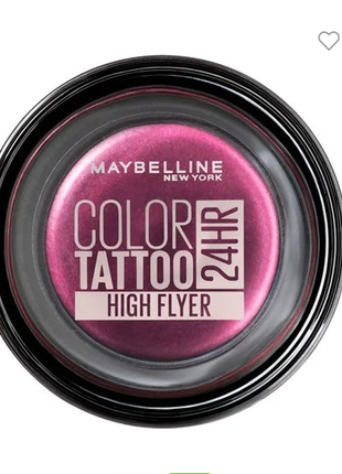 Новые тени гелевые для век maybelline new york color tattoo 24hr 250 highflyer