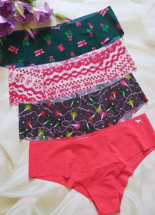 Набір безшовних трусиків pink victoria secret
