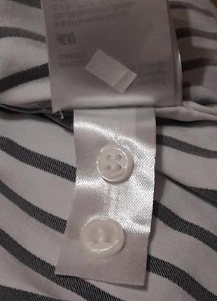 H&m блуза сорочка в смужку класика офіс навчання7 фото