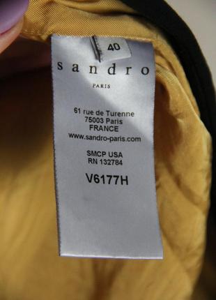 Пиджак,жакет sandro paris vinnie leather tab jacket7 фото