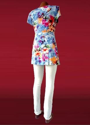 Акция 1+1=3! красивая вискозная блузка bodyflirt с цветочным принтом. размер eur 36-38.4 фото