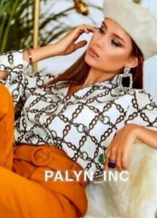 Шикарная рубашка блуза блузка свободного кроя туника zara