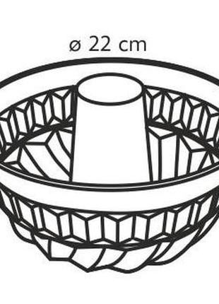 Форма для кекса tescoma delicia, ø 22 см (623142)2 фото