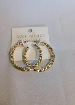 Сережки в золоті аccessorize (11)