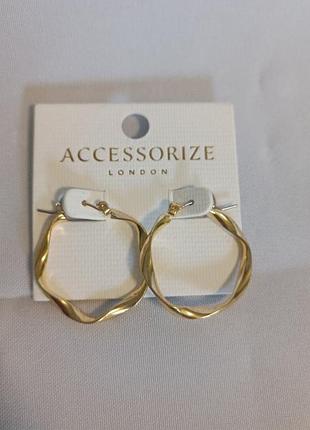 Сережки в золоті аccessorize (12)