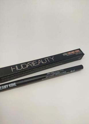 Кремовий олівець для очей huda beauty creamy kohl eyeliner black4 фото