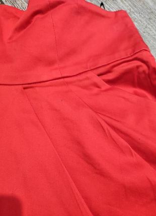 Спідниця червона юбка красная тюльпан кокон миди футляр2 фото