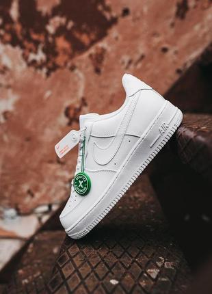 Premium ✅️ кожаные кроссовки nike air force 1 low white1 фото