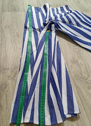 Брюки кюлоты панталоны широкие в полоску marella в виде max mara
