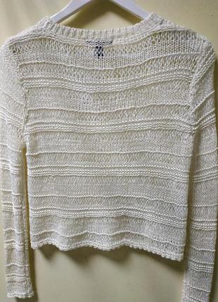 Жіночий ажурний пуловер mango 4