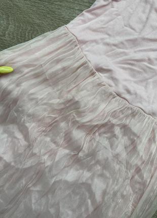Стильна натуральна шовкова сукня градієнт омбре міді сарафан frogbox 36/s9 фото