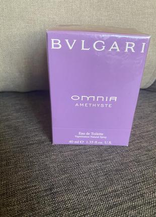 Bvlgari omnia amethyste туалетная вода 40 мл. оригинал