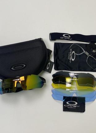 Окуляри очки oakley с набором линз polarized солнце защитные вело очки спортивные тактические y2k8 фото