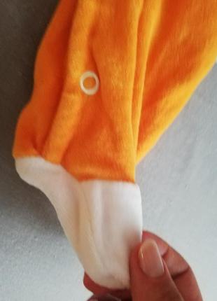 Комбинезон бодик боди ромпер детский младенец оранжевый дракон 39 см единорог с рожками с капюшоном5 фото