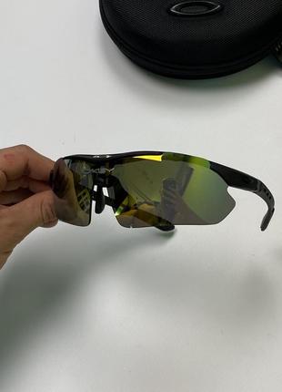 Окуляри очки oakley с набором линз polarized солнце защитные вело очки спортивные тактические y2k6 фото