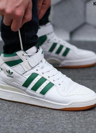 Кроссовки adidas forum hight mid refined кожа