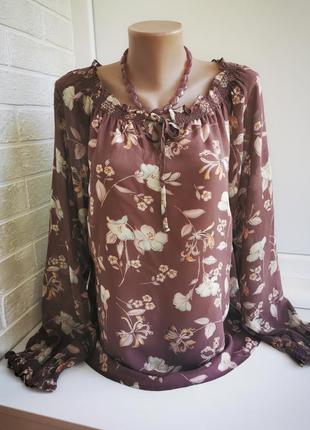 Красивая женская блуза из натурального шелка  laura ashley7 фото