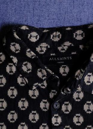 Рубашка из льна allsaints5 фото