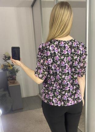 Романтичная блуза в цветочный принт No528max10 фото