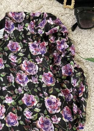 Романтичная блуза в цветочный принт No528max2 фото