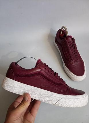 Кожаные кеды vans1 фото