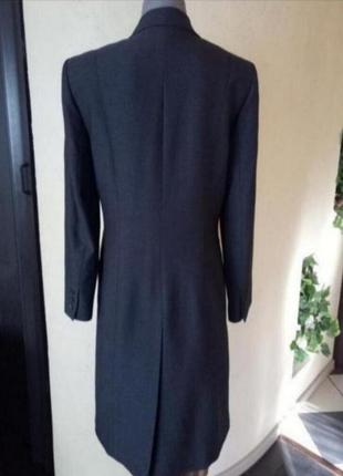 Винтажный элегантный женский длинный жакет,пальто, размер 42-44 шерсть3 фото