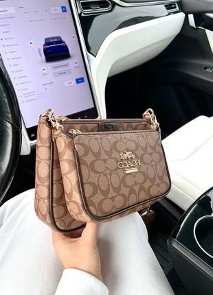 Сумочка coach brown8 фото