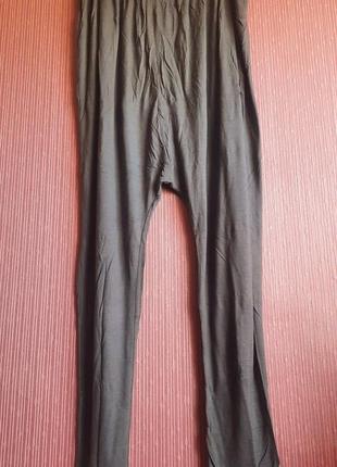 Стильные авангардные брюки смотной слоской низким шаговым швом в виде rundholz от дизайнеров mango8 фото