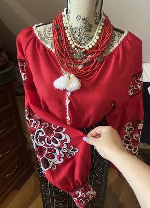 Вышиванка вышитая рубашка блуза с вышивкой