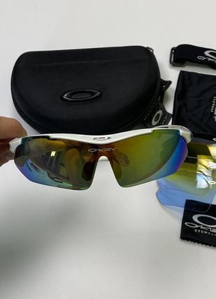 Окуляри очки oakley с набором линз polarized солнце защитные вело очки спортивные тактические y2k2 фото