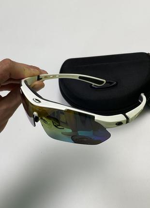 Окуляри очки oakley с набором линз polarized солнце защитные вело очки спортивные тактические y2k5 фото