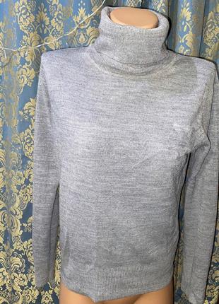 Сірий светр,сіра жіноча водолазка(20)3 фото