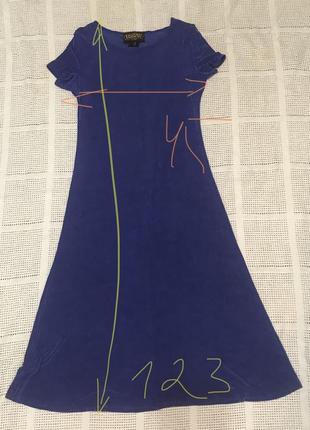 Сукня футболочного типу колір електрик , заміри на фото3 фото