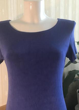 Сукня футболочного типу колір електрик , заміри на фото2 фото