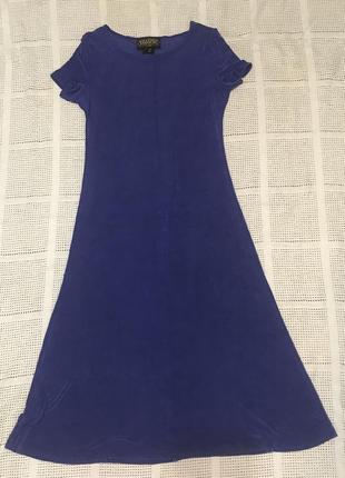 Сукня футболочного типу колір електрик , заміри на фото5 фото