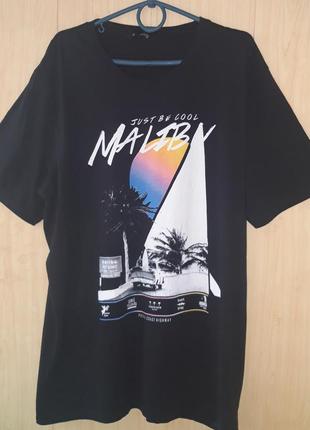 Футболка з принтом " malibu"