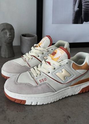 Кроссовки new balance 550 white/orange7 фото