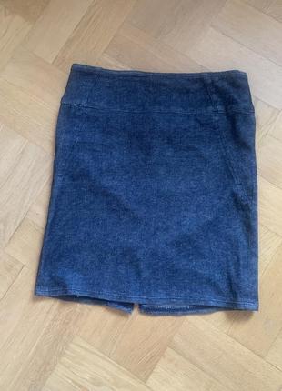 Джинсовая юбка мини benetton p.xs